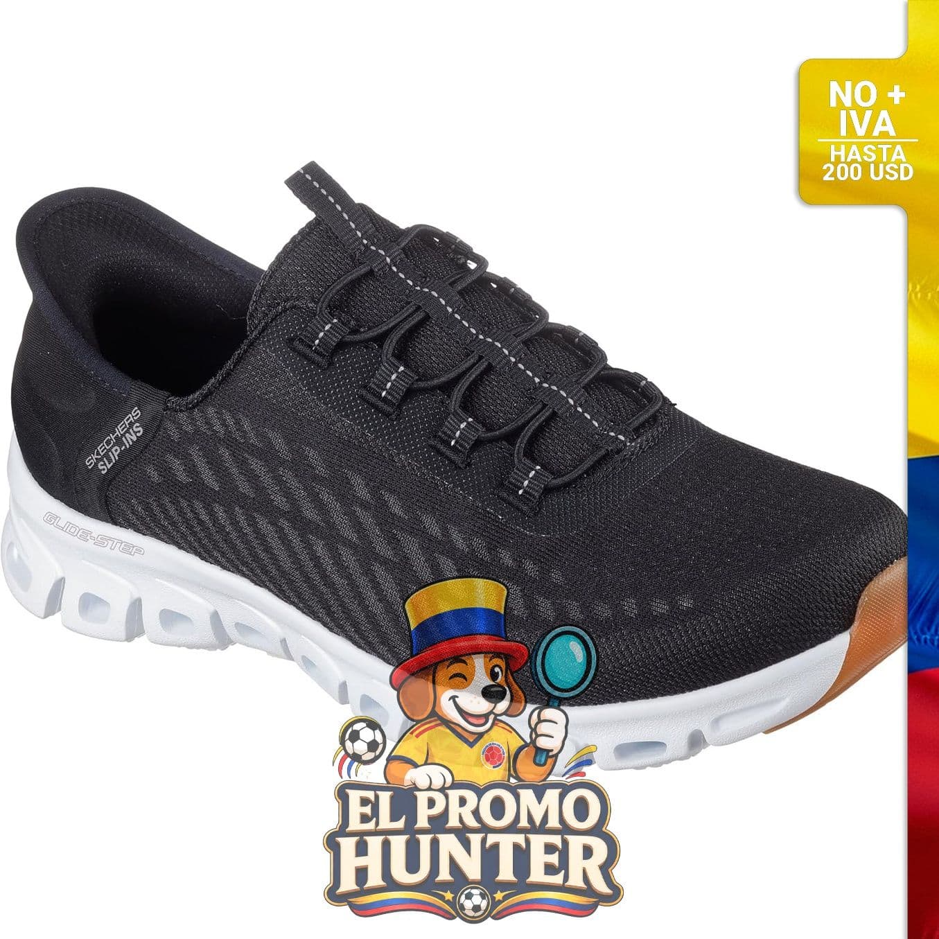 Tenis Skechers para mujer sin cordones, modelo 152618.