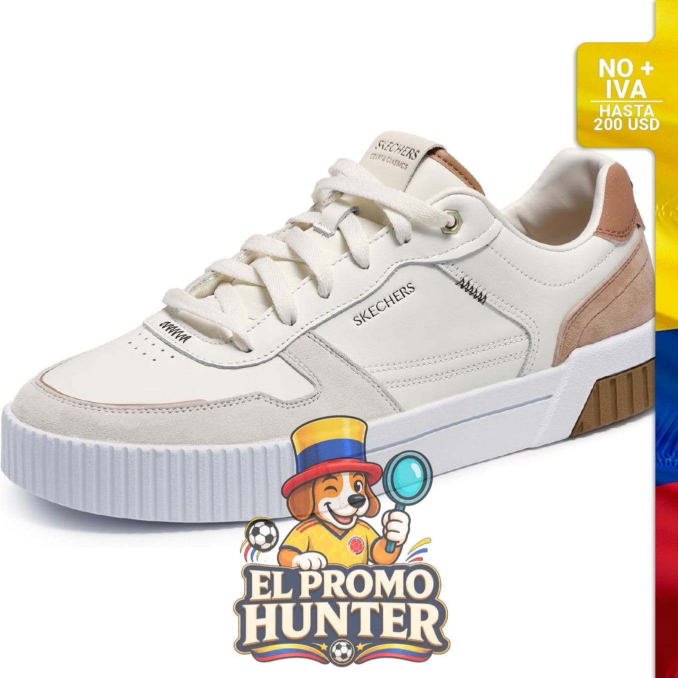 Tenis Skechers para hombre, modelo con diseño deportivo y suela de goma.