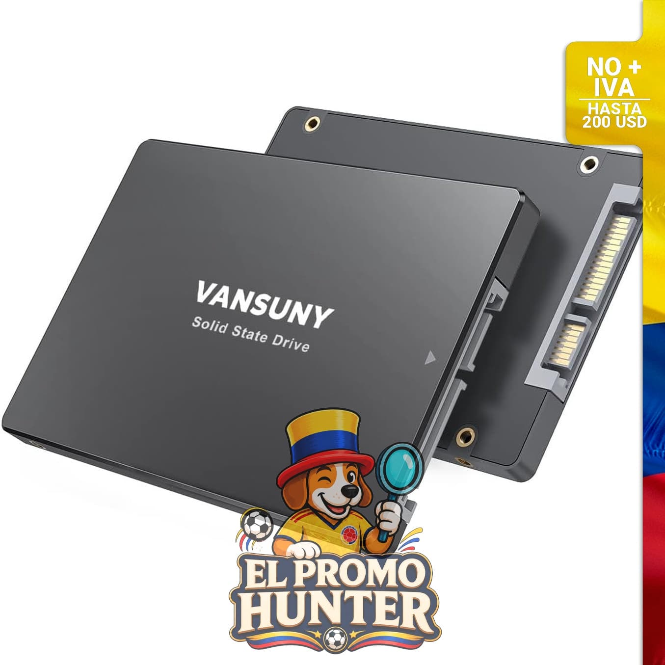 Unidad interna de estado sólido SSD SATA III de 1 TB, 2.5" con tecnología Flash NAND 3D, velocidad hasta 500 MB/s.