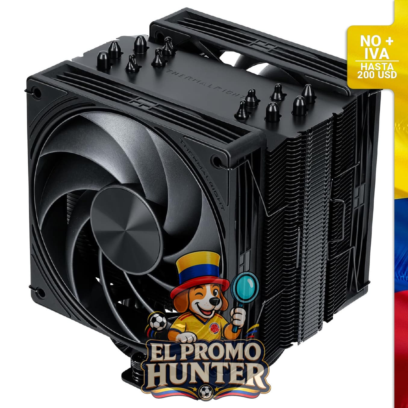 Enfriador de CPU Thermalright Ultra 120 Extreme EVO REV.5, con ventiladores PWM duales de 12 cm, 6 tubos de calor y compatibilidad con Intel LGA1700 y AMD AM5/AM4.