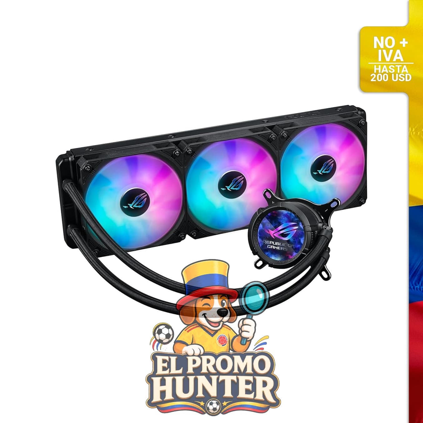 Enfriador líquido ASUS ROG Strix LC III 360 ARGB para CPU, compatible con Intel LGA 1700, 1200, 115X y AMD AM4, AM5.