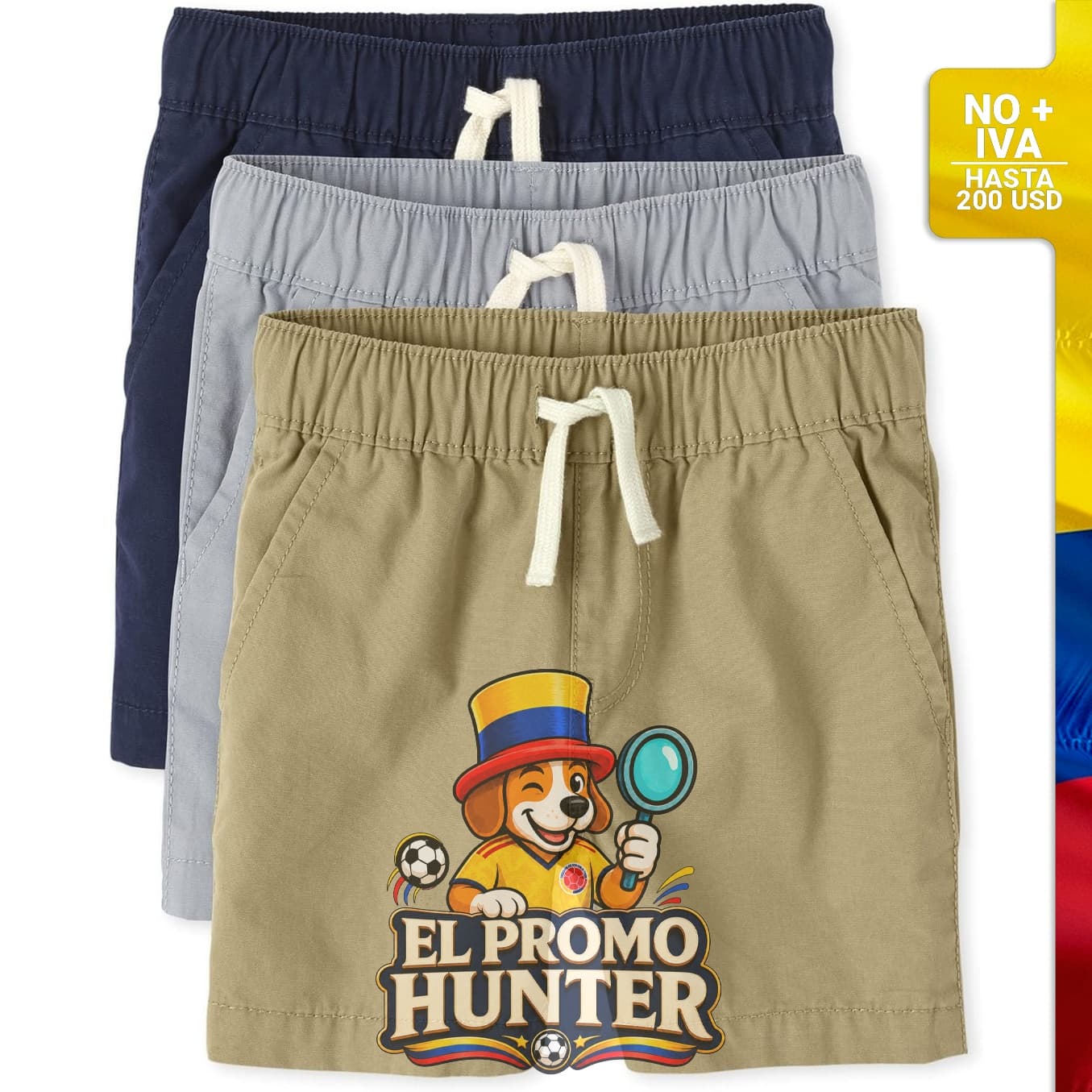 Pantalones cortos jogger esenciales para niños y niños pequeños.