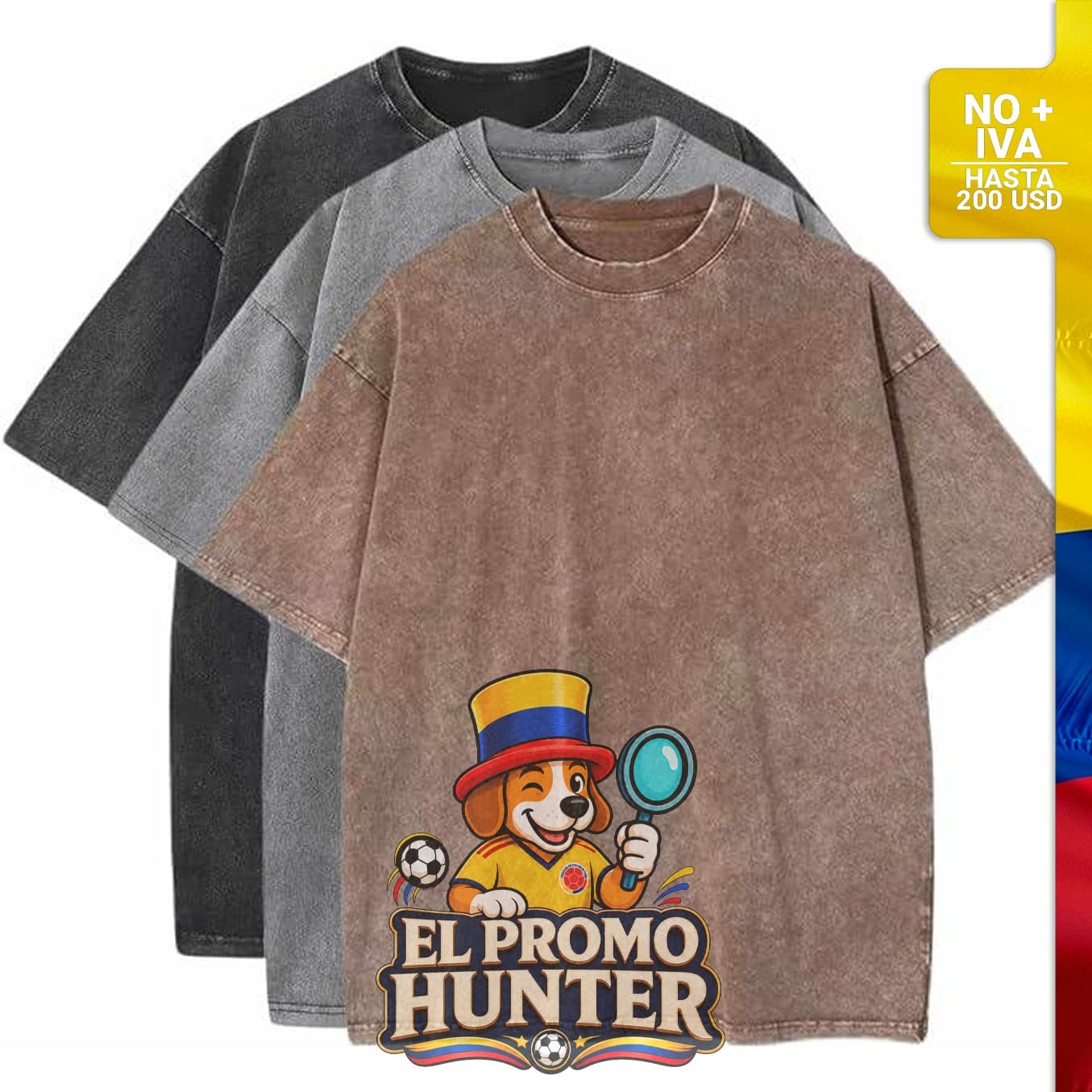 Conjunto de 3 camisetas de verano de algodón para hombre, holgadas y de manga corta.