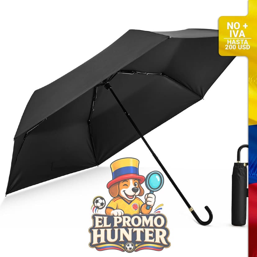 Mini paraguas ultraligero con protección UPF 50+.