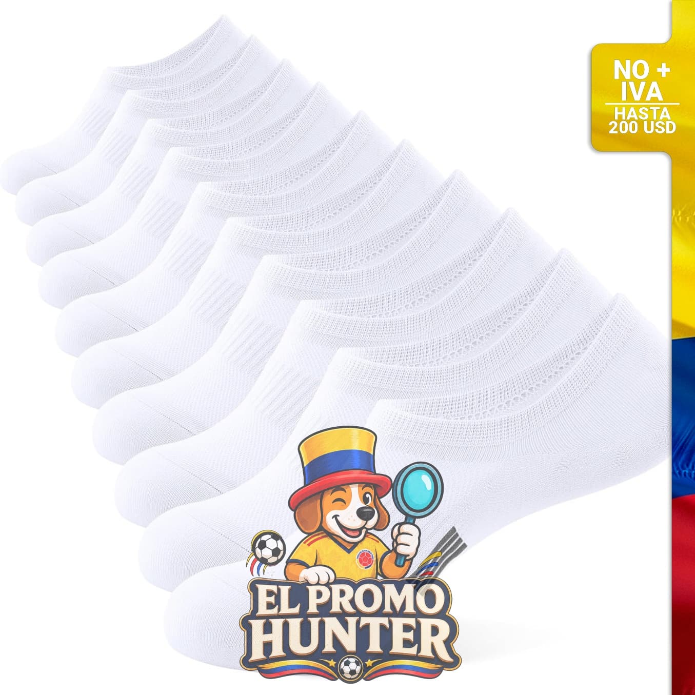 Calcetines invisibles para mujer, paquete de 5 unidades.