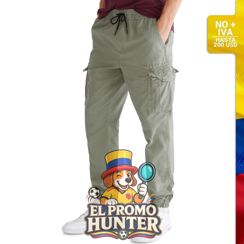 Pantalón deportivo Aero Cargo para hombre, diseño cargo con múltiples bolsillos.