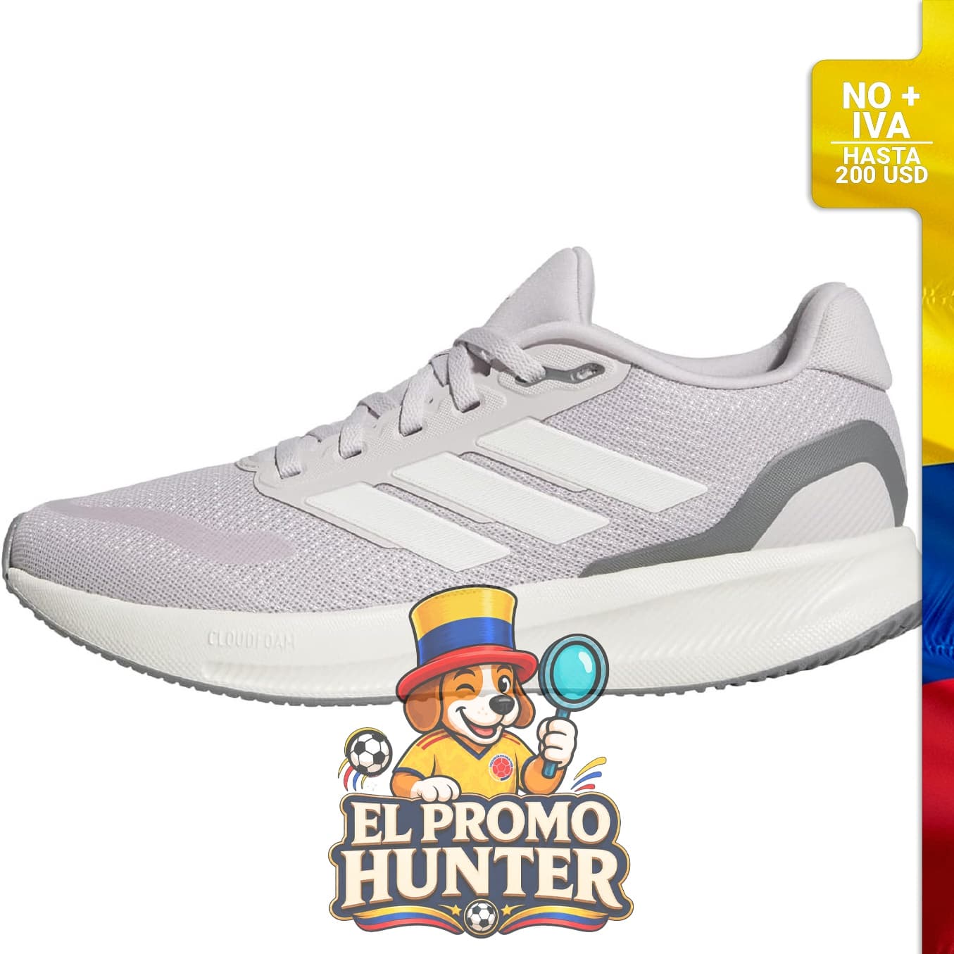Tenis Adidas Run Falcon 5 para mujer, diseñado para correr.