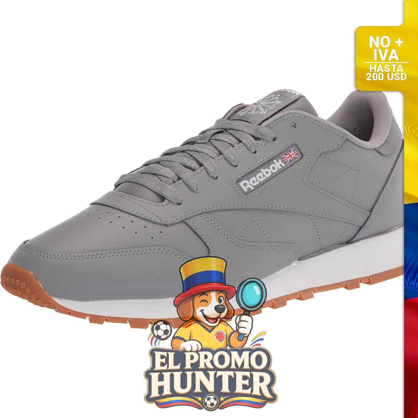 Tenis Reebok Court Advance para hombre, diseño deportivo con suela de goma y parte superior de malla.