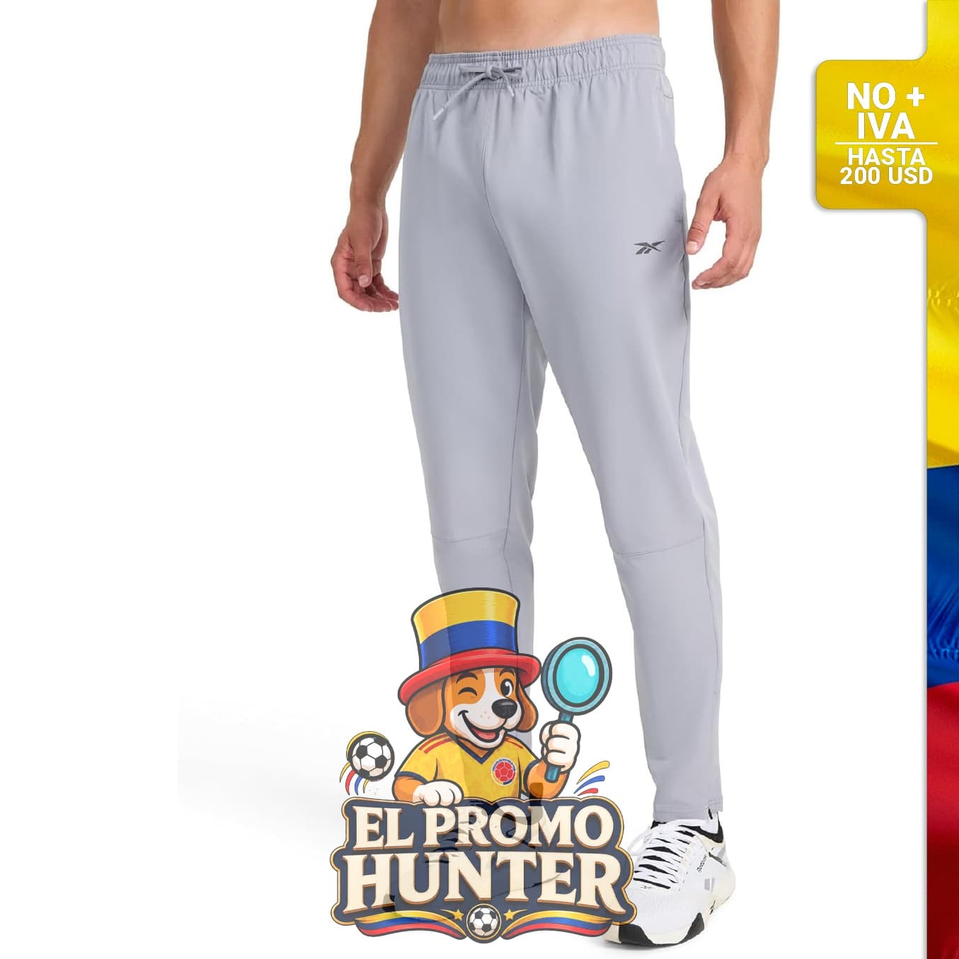 Pantalón Reebok Dominator para hombre, diseñado con materiales resistentes y ajuste cómodo.