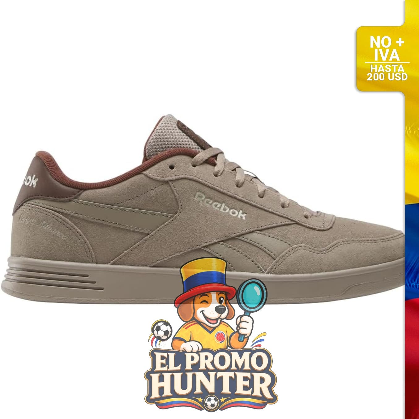 Tenis casuales Reebok Court Advance para hombre.