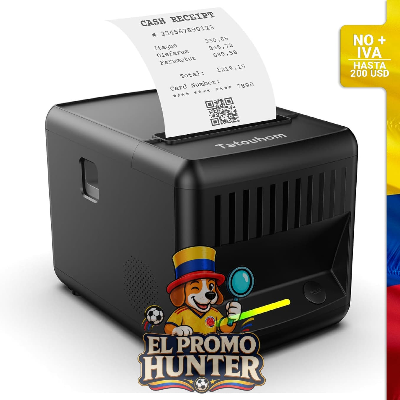 Impresora térmica P80E de 80 mm, ideal para impresión de recibos.