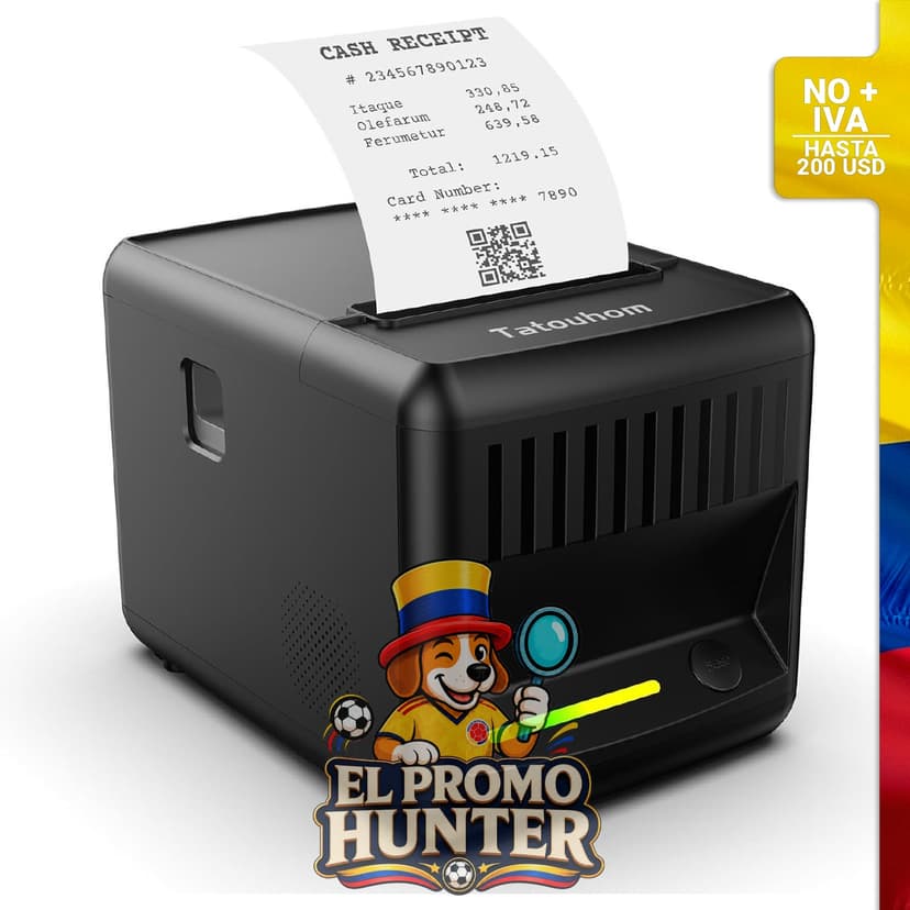 Impresora térmica P80E de 80 mm, ideal para impresión de recibos.