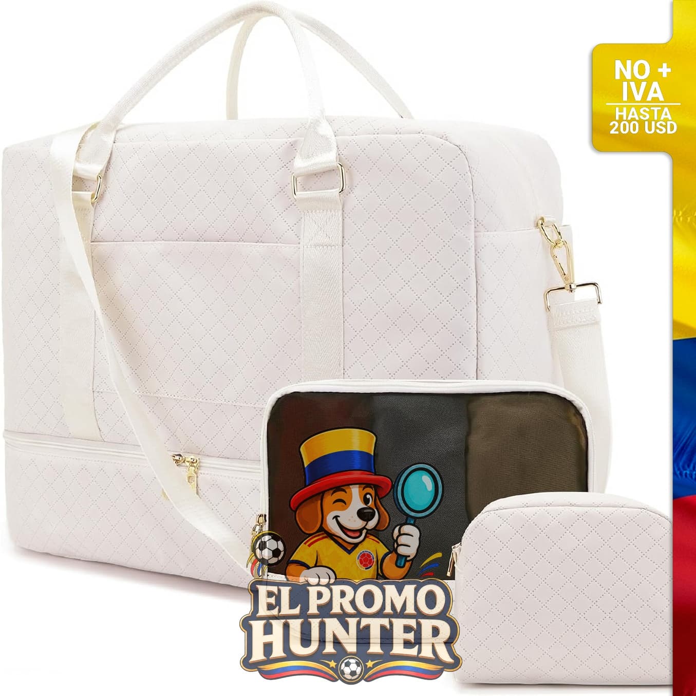 Juego de maletas de viaje de 3 piezas Soperwillton.