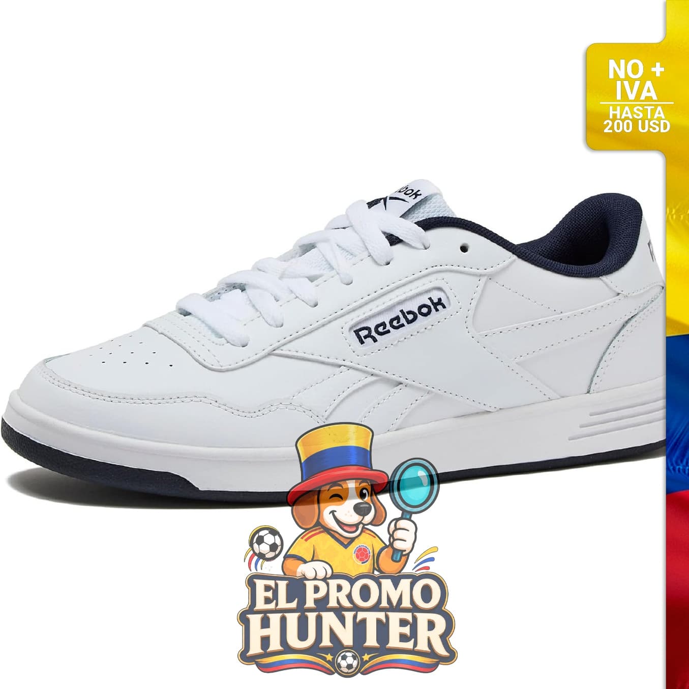 Zapatillas Reebok Court Advance para hombre, modelo 135314, con diseño clásico y suela de goma.