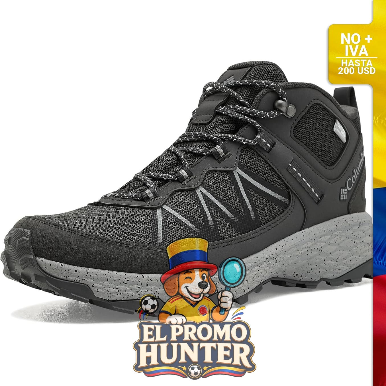 Botas Columbia para hombre, modelo 250078, diseño resistente y funcional.