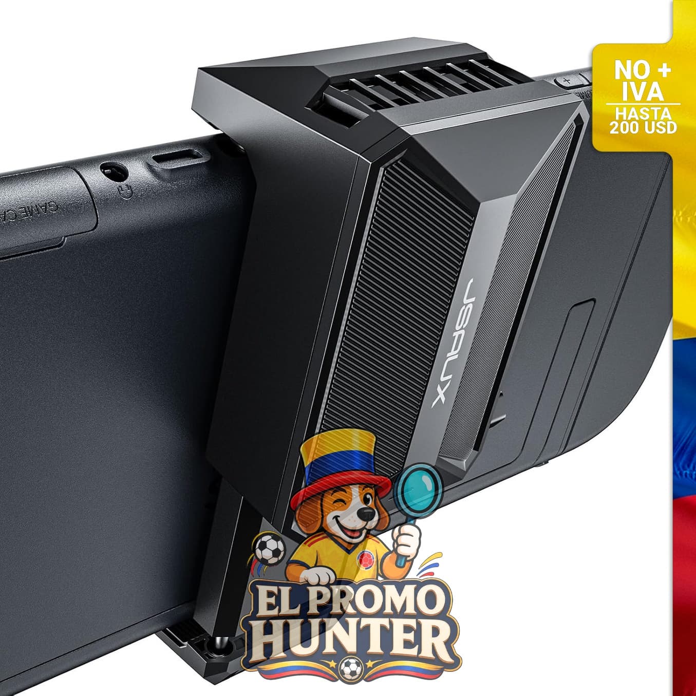Ventilador de refrigeración para Switch 2, ajustable en velocidad, diseñado para mejorar el rendimiento y extender la vida de la batería.