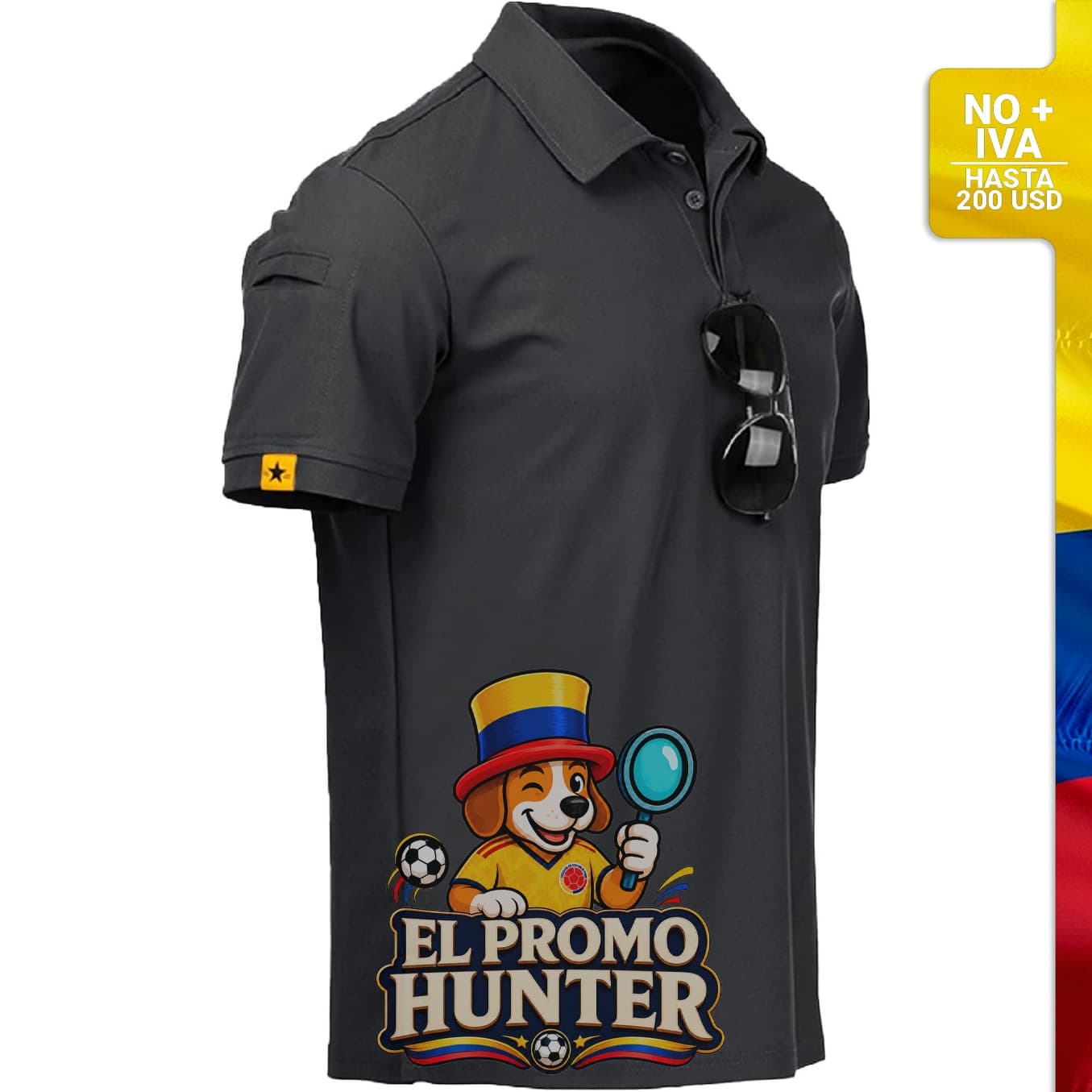 Camiseta tipo polo para hombre, manga corta, material táctico, adecuada para actividades deportivas y casuales.