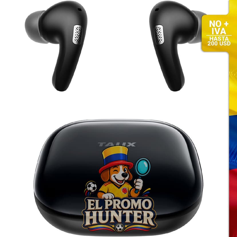 Auriculares TALIX T30 con cancelación de ruido, Bluetooth 6.0, 4 micrófonos, IPX4, 28 horas de reproducción.