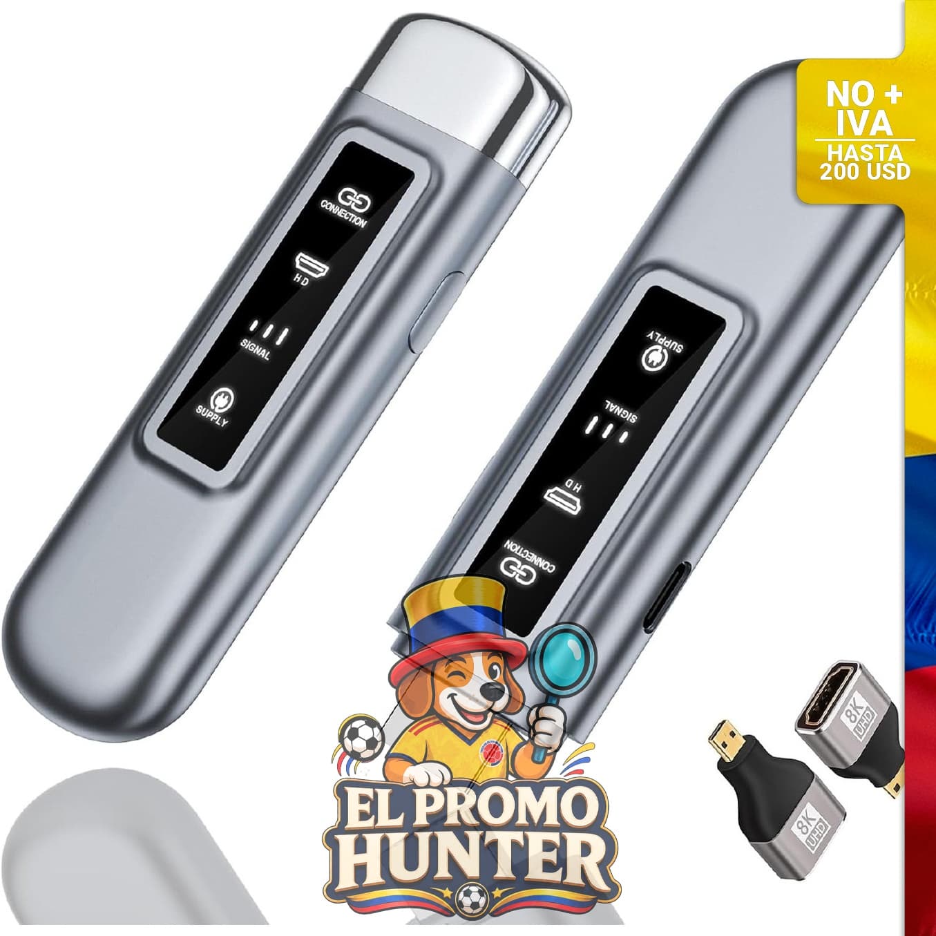 Transmisor y receptor HDMI inalámbrico de doble banda (2.4G/5G).