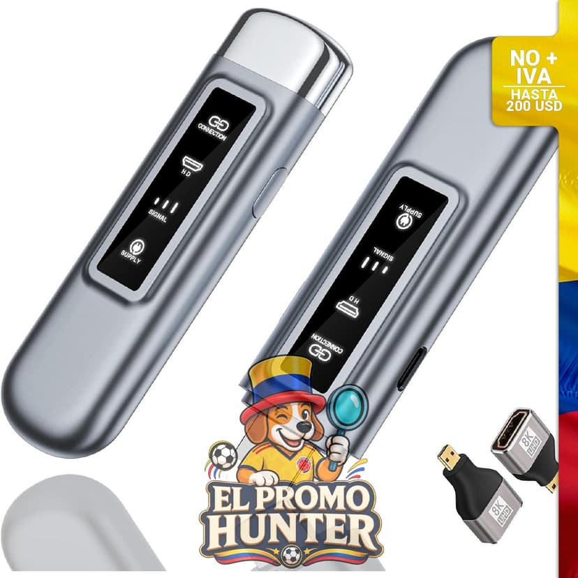 Transmisor y receptor HDMI inalámbrico de doble banda (2.4G/5G).