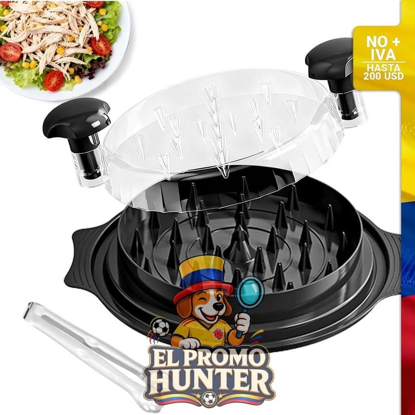 Trituradora manual de pollo de 25 cm.