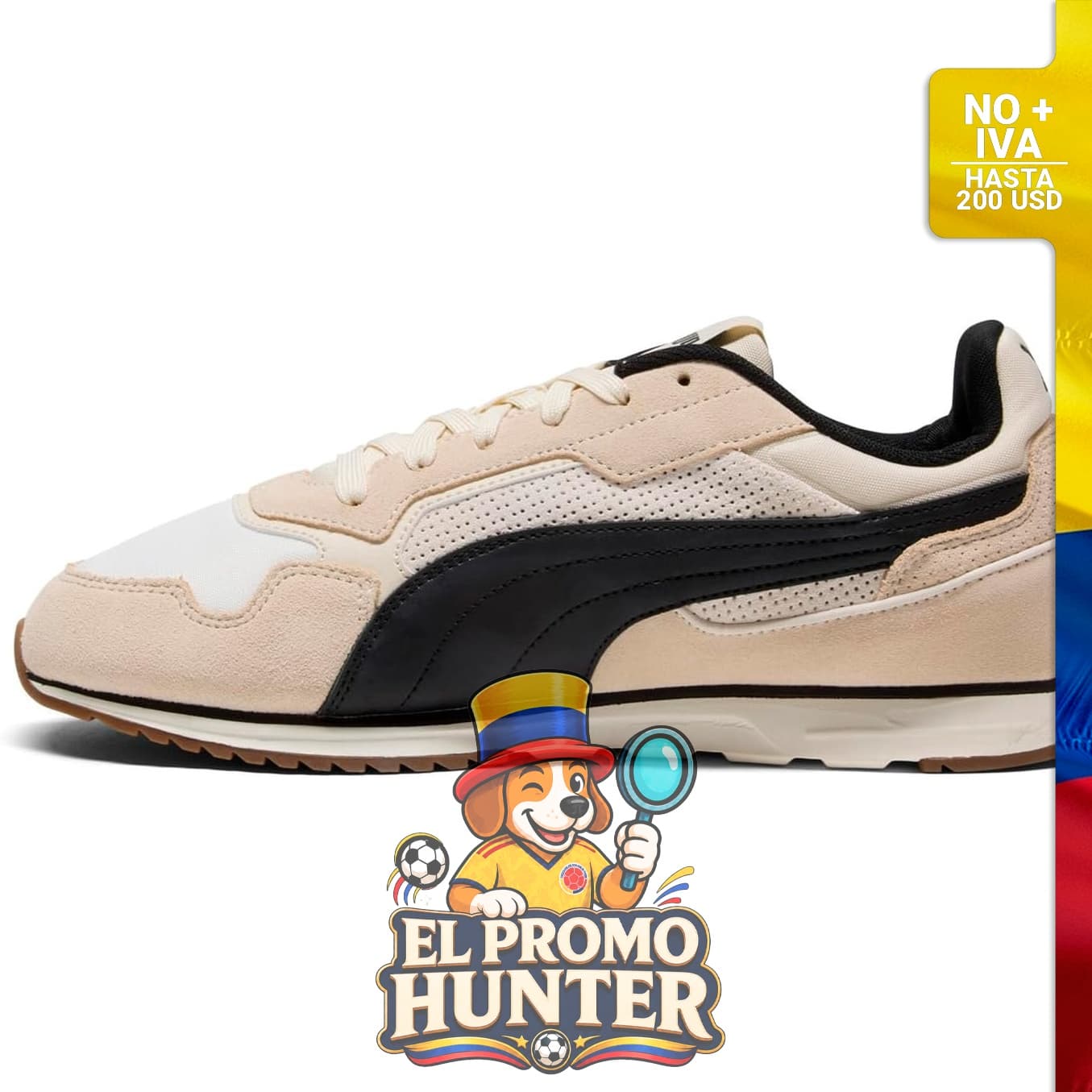Tenis Puma St Miler para hombre, diseño deportivo con suela de goma y parte superior de malla.