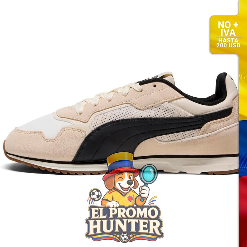 Tenis Puma St Miler para hombre, diseño deportivo con suela de goma y parte superior de malla.