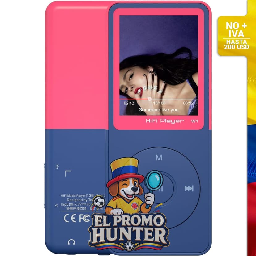 Reproductor MP3 CONODO con Bluetooth 5.3 y pantalla de 1.8" (4.6 cm).