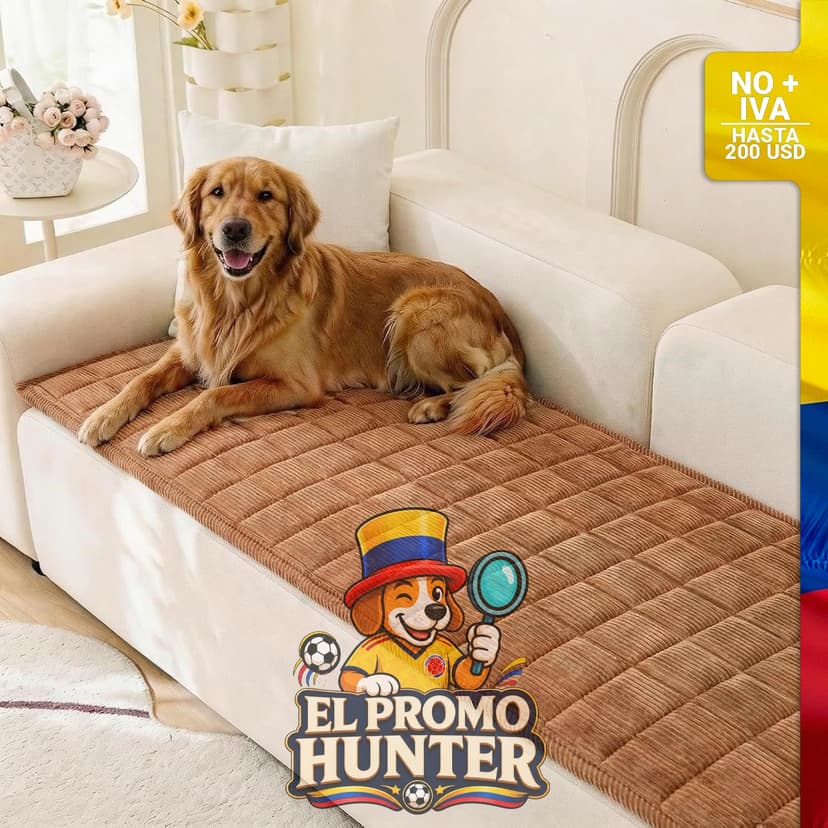 Funda de sofá para perros, lavable, para 3 cojines, antideslizante, con correas elásticas (70 x 150 cm).