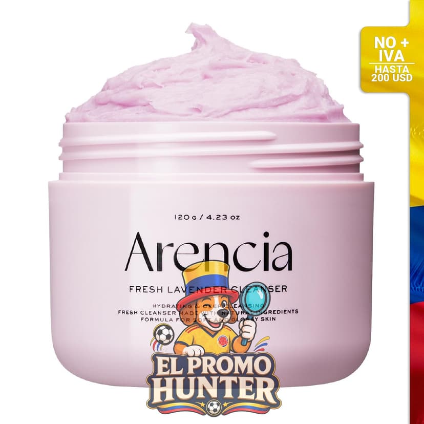 Limpiador facial ARENCIA Mochi de arroz con lavanda fresca, 120 g.
