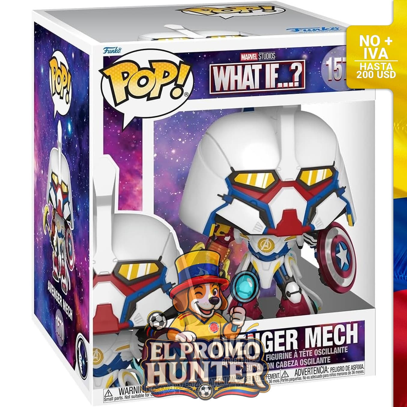 Funko Pop! figura de vinilo coleccionable de Marvel, modelo Avenger Mech.