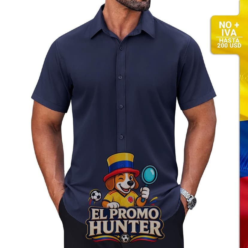 Camisas de vestir de manga corta para hombre, elásticas, con botones.