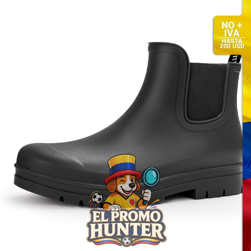 Botas de lluvia cortas de goma para mujer, impermeables, modelo Chelsea, adecuadas para jardinería y trabajo agrícola.