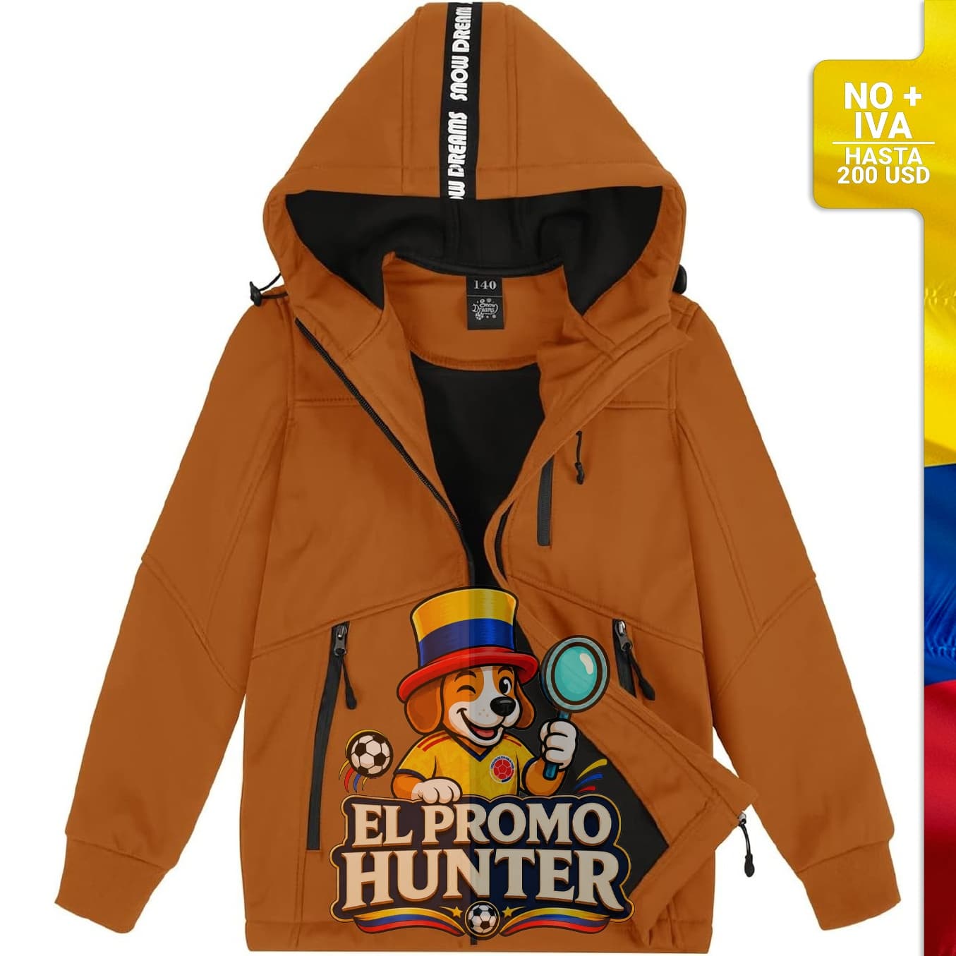 Chaqueta impermeable para niños de la marca SNOW DREAMS, adecuada para primavera, otoño e invierno.