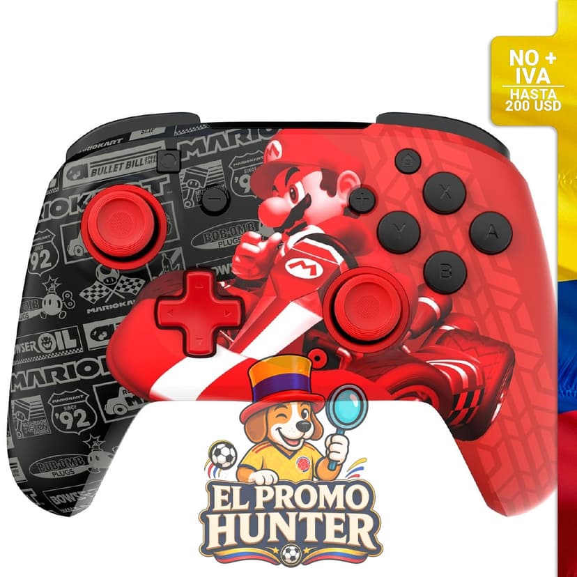 Controlador inalámbrico PDP Gaming REMATCH GLOW para Nintendo Switch, compatible con Switch 2, Lite y OLED.