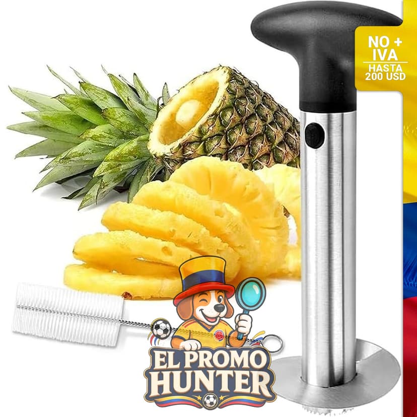 Cortador de piña 3 en 1 de acero inoxidable, marca UMUACCAN.