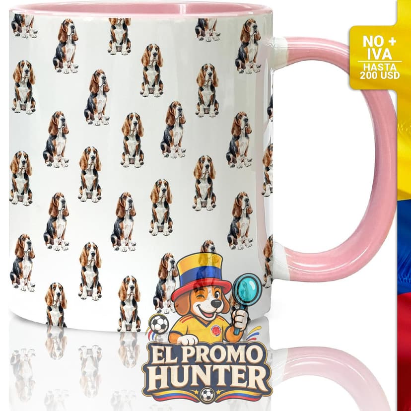Taza Basset Hound de 325 ml.