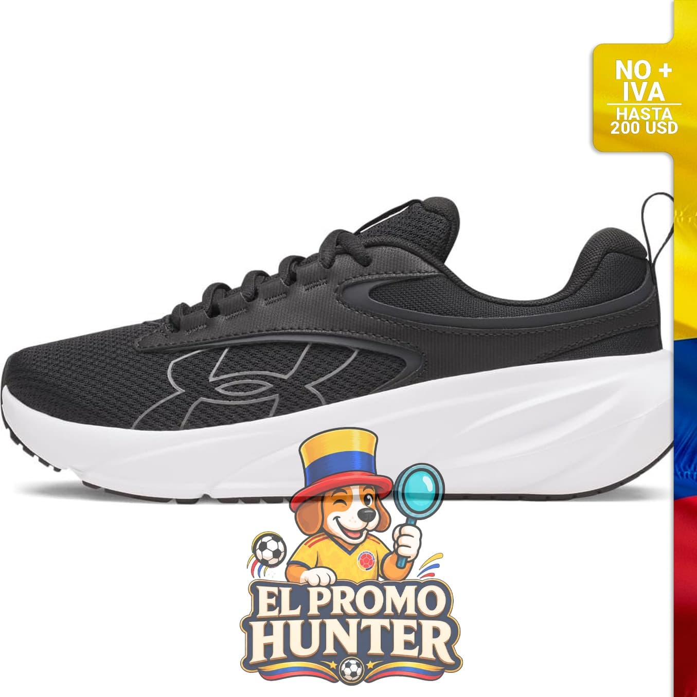 Tenis Under Armour Surge 5 para correr, con diseño ligero y suela de goma.