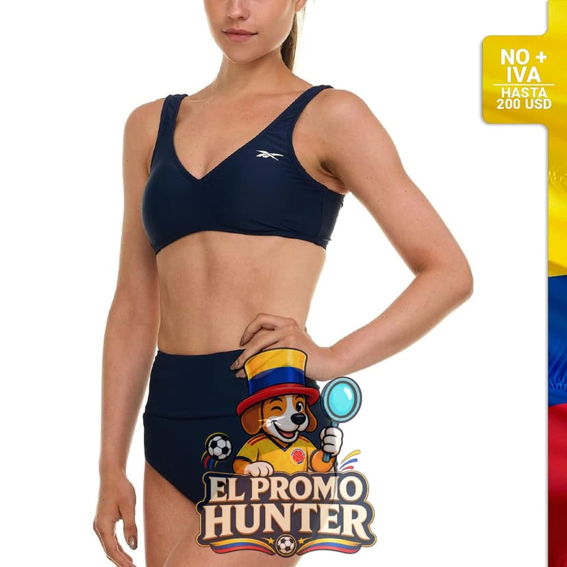 Conjunto de bikini de bralette para mujer Reebok.