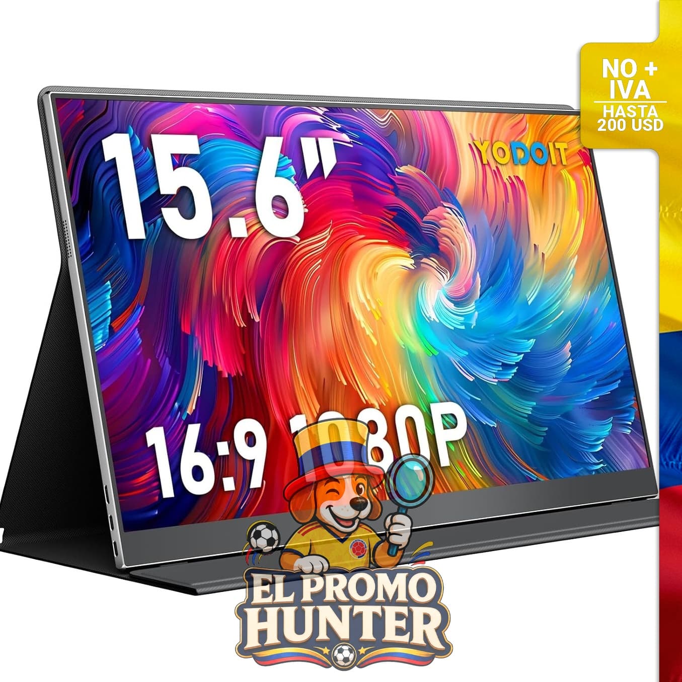 Monitor portátil de 15.6" (39.6 cm) para laptop.