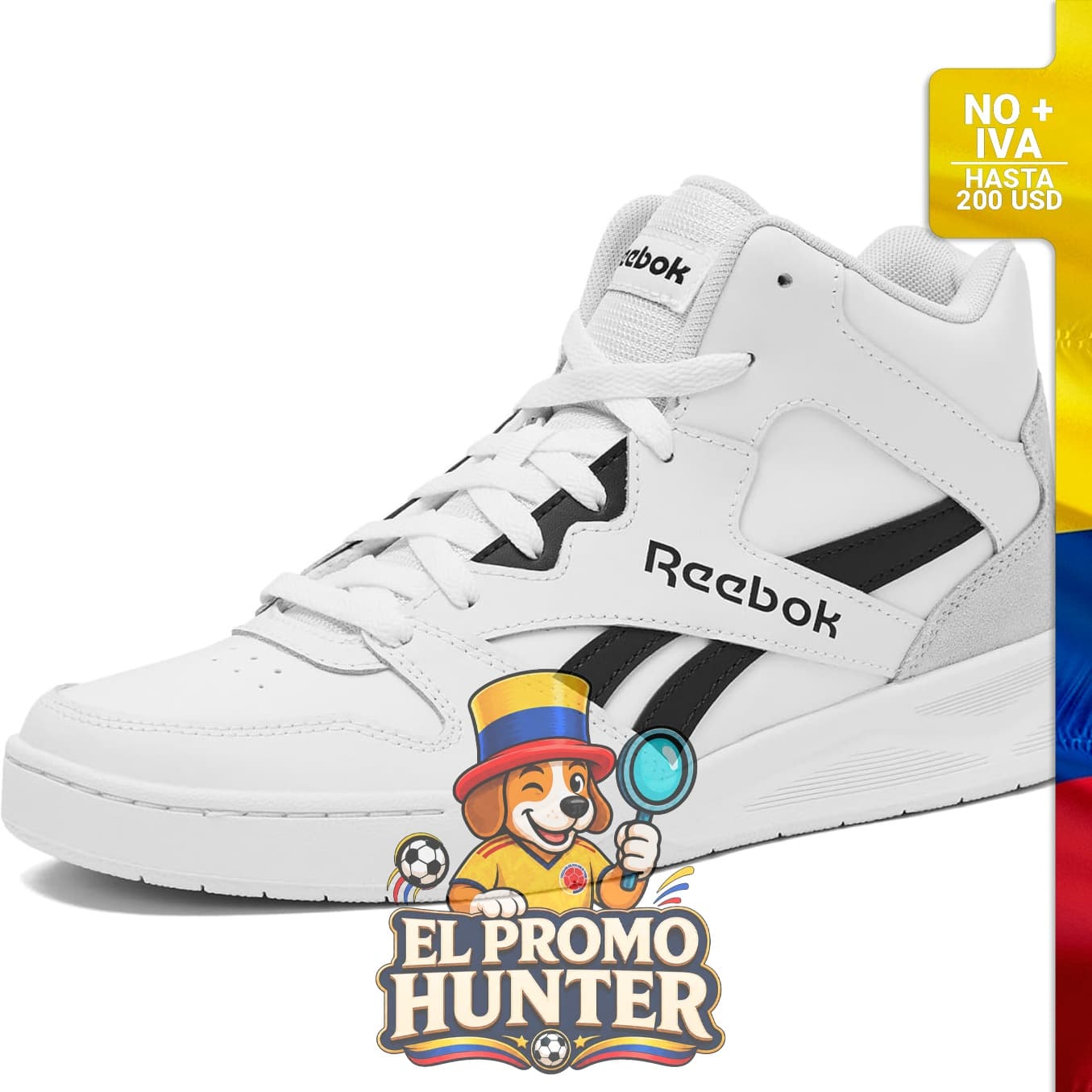 Zapatillas deportivas Reebok Royal BB4500 Hi2 para hombre, modelo de caña alta.