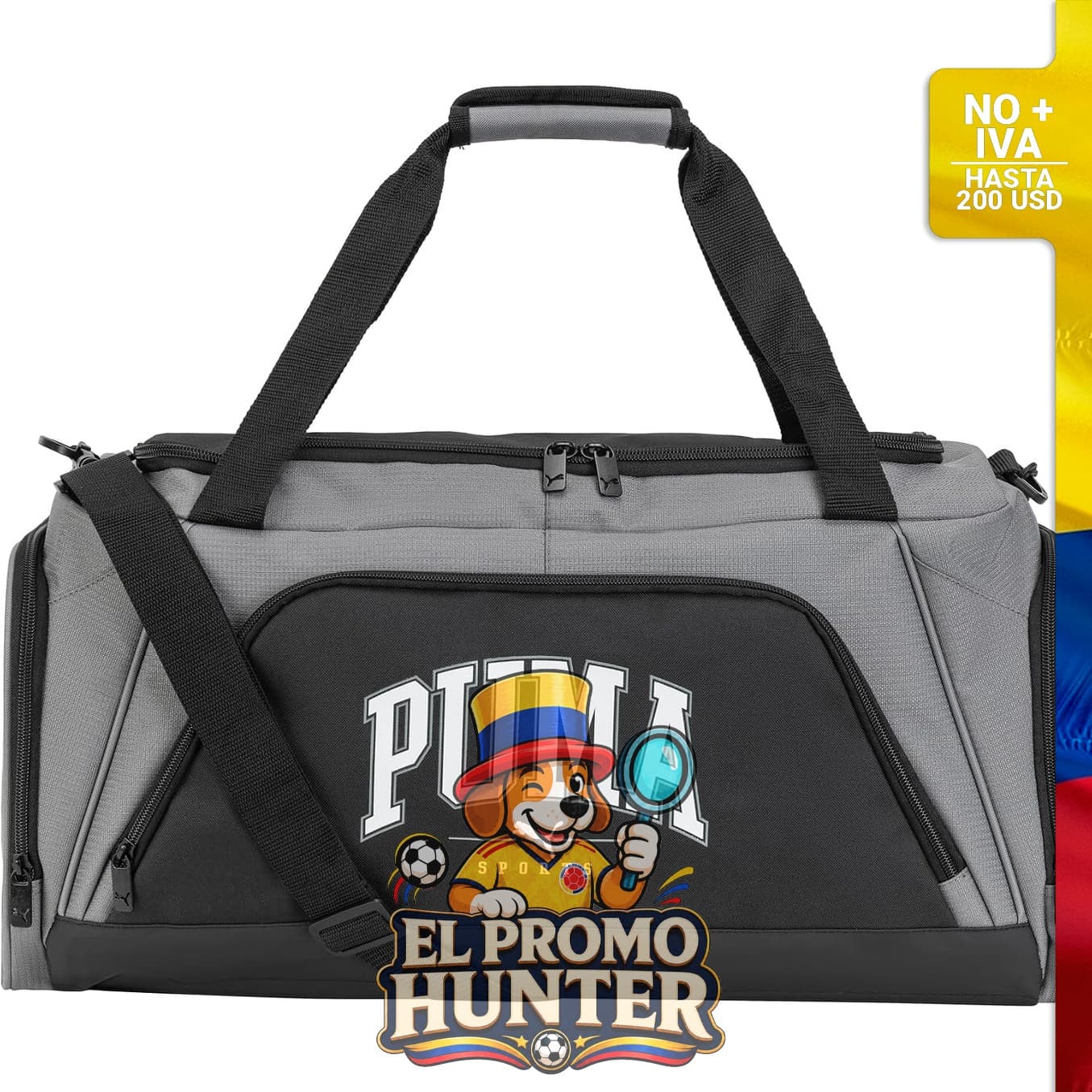 Bolsa de deporte PUMA unisex Accelerator con correa removible y bolsillo para zapatos.