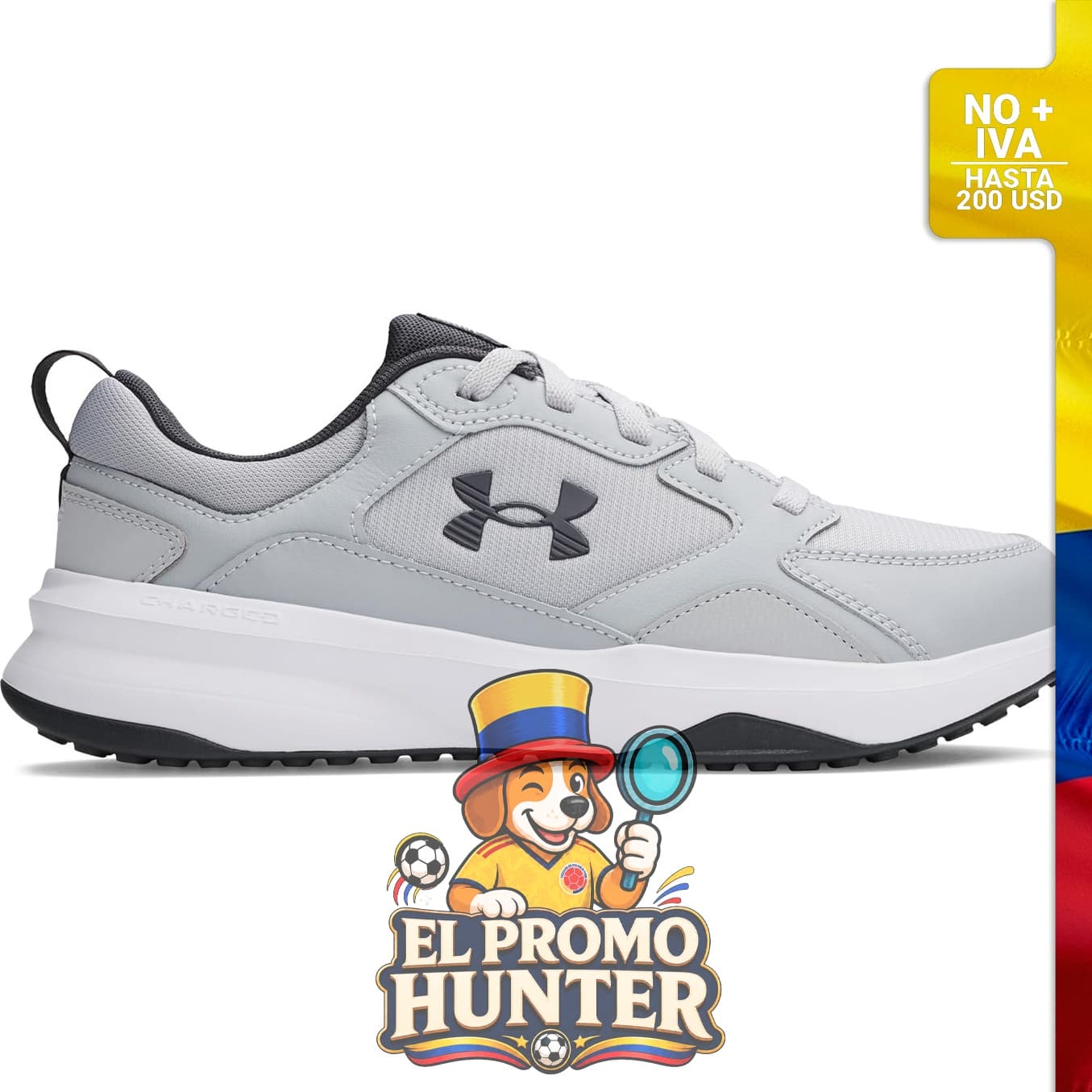 Zapatos Under Armour Charged Edge para hombre, diseñados para ofrecer soporte y comodidad.