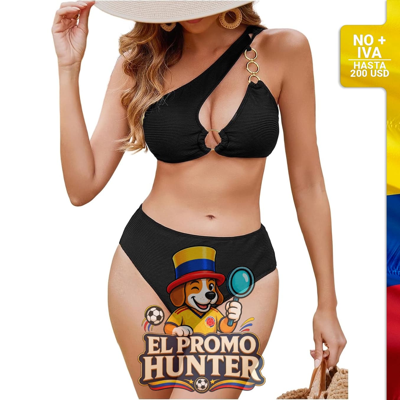 Traje de baño de 2 piezas para mujer.