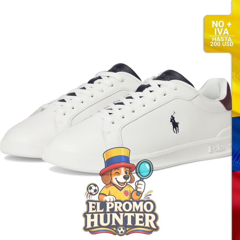 Zapatillas Heritage Court II de piel de napa para hombre de Polo Ralph Lauren.