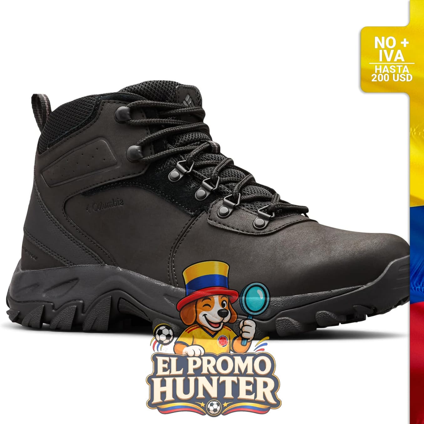 Columbia Newton Ridge Plus II - Zapatos de senderismo impermeables para hombre.
