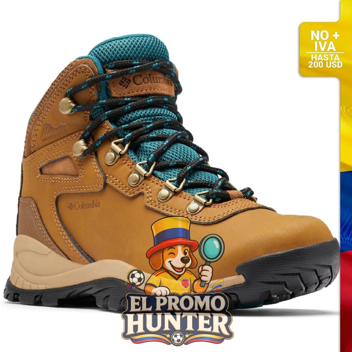 Botas de senderismo impermeables Columbia Newton Ridge Plus II para mujer.