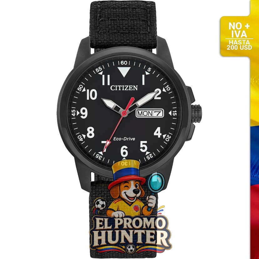 Reloj de campo Citizen Eco-Drive Weekender para hombre.