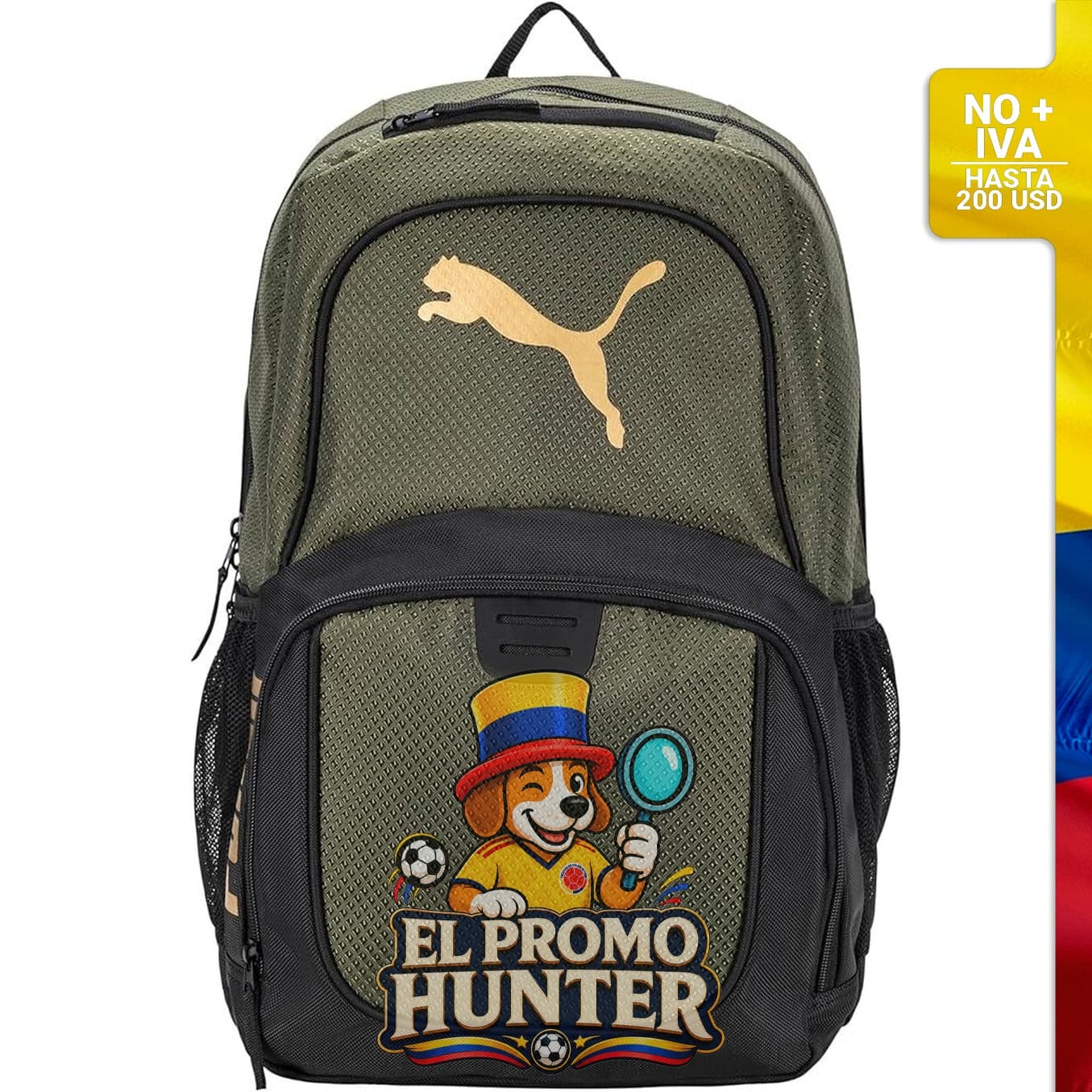 Mochila PUMA Contender unisex con funda para portátil y organizador de artículos.