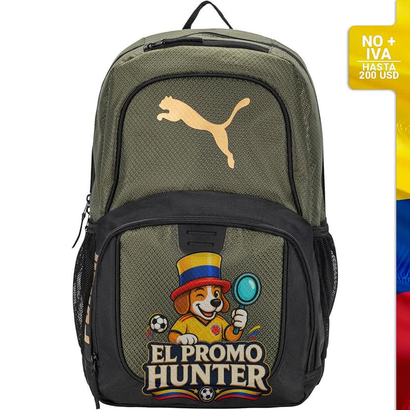 Mochila PUMA Contender unisex con funda para portátil y organizador de artículos.